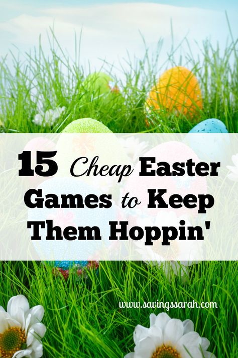 15 Inexpensive Easter Games To Keep Them Hoppin' - Earning and Saving with Sarah Easter Games For Kids, Easter Party Games, Easter Activities For Kids, Easter Games, Family Easter, Easter Egg Designs, Easter Decorations Kids, Easter Printables, Easter Activities