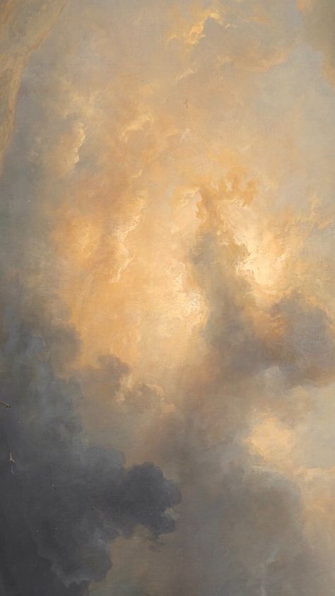 Reinassance Background, Classical Art Iphone Wallpaper, Old Cloud Painting, Classical Painting Aesthetic Wallpaper, Vintage Sky Painting, Painted Clouds Wallpaper, Old Background Aesthetic, Reinassance Painting Wallpaper, Cloud Painting Wallpaper