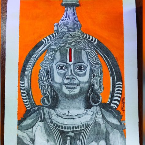 Ram lala Sketch ✍️🙏🚩🎨... , @prathamart80 . #sketch #ramlala #ayodhyarammandir🚩 #art #handmade #insta #drawing #painting #artist Ram Lalla Drawing, Ram Lala Sketch, Ram Ayodhya Painting, Ram Lala Ayodhya Drawing, Ram Pencil Sketch, Painting Artist, Art Handmade, Drawing Painting, Ram