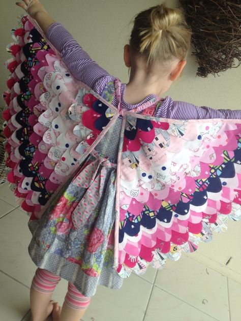 Fabric Wings, Fabric Butterfly, Kids Dress Up, Bird Wings, Sarah Jane, Mixing Fabrics, Sewing For Kids, Baby Sewing, Butterfly Wings