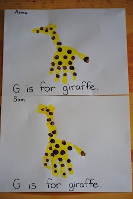 Giraffe Template, Letter G Crafts, Letter G Activities, Preschool Letter Crafts, Alphabet Crafts Preschool, Abc Crafts, Toddler Art Projects, Alphabet Crafts, Daycare Activities