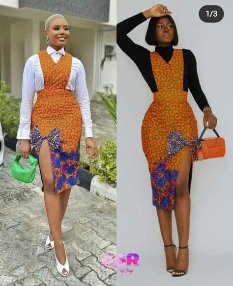 Ankara Pinafore, Simple Dress Styles, Kitenge Designs, Ankara Dress Designs, Ankara Dress Styles, African Print Dress Ankara, Short African Dresses, Best African Dresses, Woman Outfit