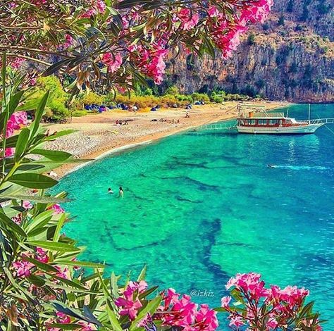 Good morning from Butterfly Valley, #Oludeniz, #Fethiye, #Mugla, #Turkey Turkey Beach, Fethiye Turkey, Capri Island, Wallpaper Laptop, Marmaris, Beautiful Sights, Travel Images, Beautiful Places In The World, Beautiful Places To Visit