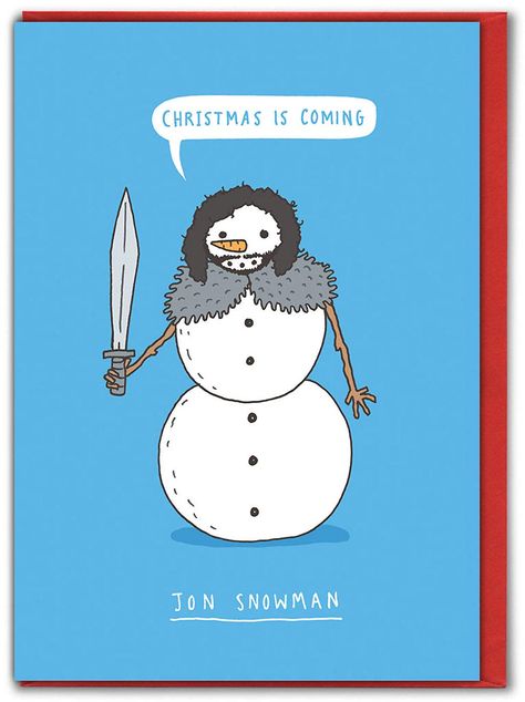 Brainbox Candy - Funny Xmas Cards - Funny Christmas Cards For Friends - 'Jon Snowman' - Perfect For Him Her Boyfriend Girlfriend Partner Mum and Dad Funny Xmas Cards, Christmas Humor Ecards, Christmas Ecards, Anne Taintor, Snowman Christmas Cards, Gary Larson, Funny Xmas, Funny Christmas Cards, Cards For Friends