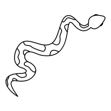 Snake Slithering Drawing, Snake Draw, Snakes Drawing, Snake Drawings, Python Drawing, Snake Icon, Snake Outline, Drawing Snake, Snake Sketch