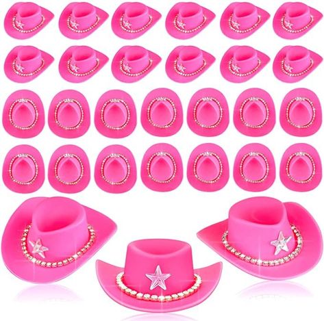 Hungdao Mini Cowboy Hat Plastic Mini Western Cowgirl Hat Pink Cowboy Hat Cute Miniature Hat for P... | Amazon (US) Tiny Cowboy Hat, Disco Cowgirl Bachelorette, Western Party Decorations, Mini Cowboy, Mini Cowboy Hat, Bachelorette Balloons, Pink Cowboy Hat, Cowgirl Bachelorette, Disco Cowgirl