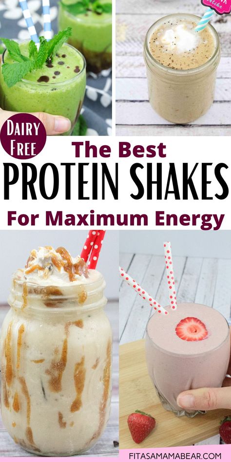 Energy Protein Shake, Cereal Protein Shakes, Protein Shake For Energy, Creamy Protein Shakes, Recipes For Protein Shakes, Premade Protein Shakes, Best Protein Smoothies, Protien Smoothies Recipes With Vanilla Powder, Boost Protein Drink Recipes