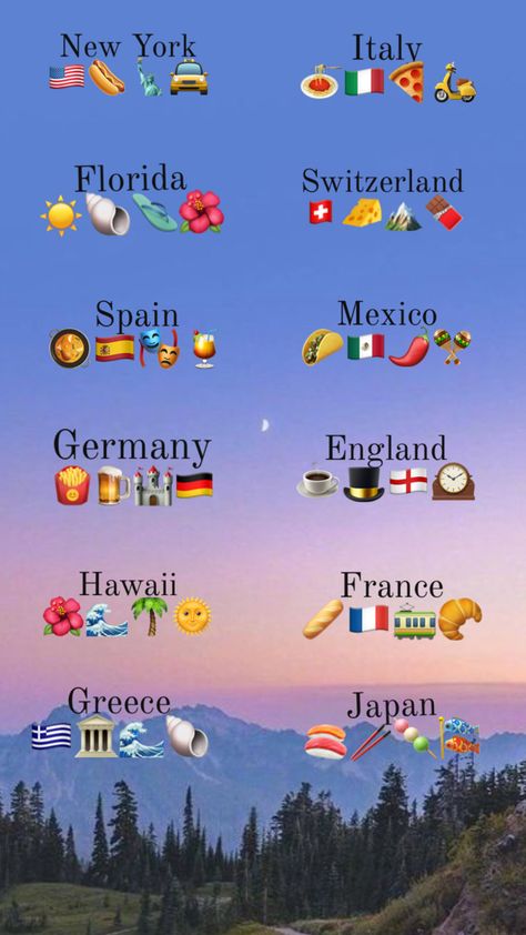 Emojicombinations for different countries Country Emojis, Emoji Combos, Emoji Combinations, Emoji For Instagram, Greece, England, Germany, Japan, Instagram