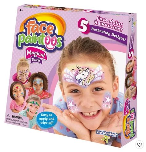 Target: Face Paintoos Magical Pack Only $7.49! Ice Cream Set, Magical Creature, Face Tattoos, Face Painting Designs, Easy Activities, Face Mask Fashion, Princess Style, Play House, Face Design