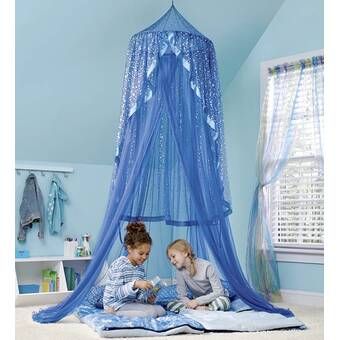 Frozen Themed Bedroom, Frozen Bedroom, Princess Canopy Bed, Frozen Room, Hideaway Bed, Wal Art, Bed Tent, Princess Room, Bed Canopy