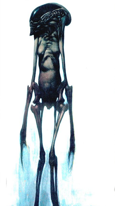 Alien Explorations: Chris Cunningham / Halls' Newborn Alien concepts Chris Cunningham Art, Newborn Illustration, Resurrection Art, Chris Cunningham, Alien Resurrection, Giger Alien, Lily Painting, Alien Concept, Arte Sketchbook