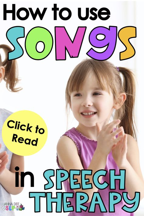 Songs are a great speech therapy resource that you can use in Early Intervention, Preschool, and even in Early Elementary! You can use this versatile speech therapy resource to use early language strategies for speech therapy, target articulation, and encourage expressive and receptive language skills. This cheap therapy resource can be used anywhere - in group sessions, in home sessions, and in push in therapy sessions, Live ideas for parents for homework to facilitate carryover of goals! Push In Speech Therapy, Categories Speech Therapy, Therapy Homework, Early Intervention Activities, Speech Therapy Ideas, Therapy Music, Speech Therapy Activities Preschool, Childhood Apraxia Of Speech, Early Intervention Speech Therapy