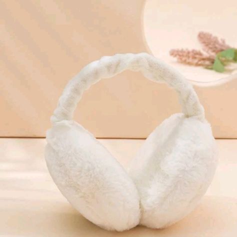 Fuzzy White Earmuffs, White Hats For Women, White Earmuffs, Cute Earmuffs, Fuzzy Earmuffs, Shein Stuff, Leopard Print Headband, Mickey Mouse Ears Headband, Fur Keychain