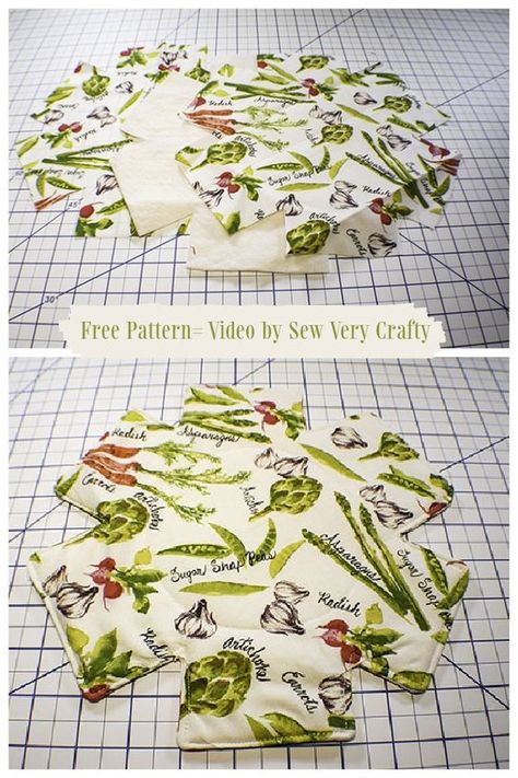 DIY Fabric Pot Protectors Free Sewing Patterns Pan Separators Diy, Pot Protectors Patterns, Pot Protectors, Craft Caddy, Fabric Art Diy, Pan Protectors, Fabric Pot, Sewing Handbag, Scrap Projects