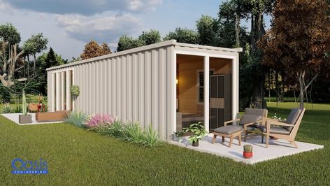 Modern Cabin House, Container Home Designs, House Plan With Loft, Gable House, Shipping Container Home Designs, Cottage Floor Plans, Shipping Container House Plans, Tiny House Plan, Plans Architecture