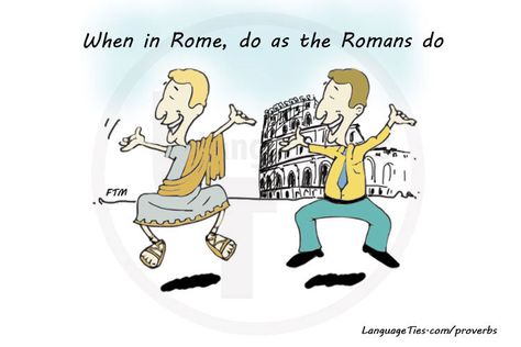 English Proverbs, When In Rome, The Romans, Have You Ever, Proverbs, Rome, To Learn, Songs, Comics