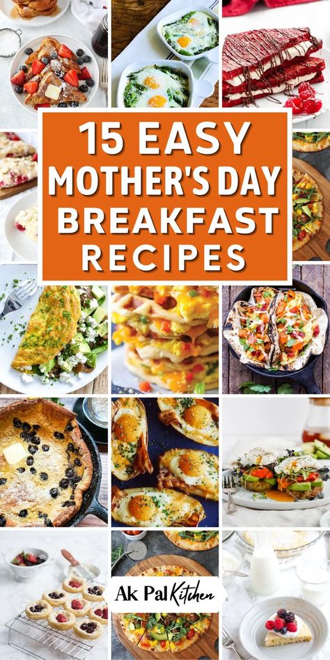 Looking for the perfect Mother’s Day breakfast ideas? Treat your mom to a delicious and healthy breakfast in bed with these easy and quick recipes. From classic French toast and fluffy pancakes to mouthwatering breakfast casseroles and baked goods, we have everything you need to make this Mother’s Day special. Check out our collection of healthy and delicious Mother’s Day breakfast recipes, including smoothie bowls, waffles, and more. Mothers Day Breakfast Ideas, French Toast Baked, Mothers Day Meals, Pancake Ideas, Mother's Day Brunch Menu, Best Picnic Food, Delicious French Toast, Diy Breakfast, Healthy Brunch Recipes