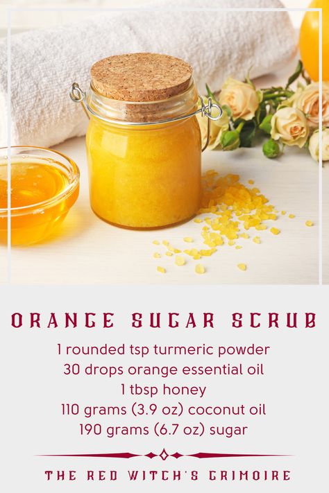 Orange Body Scrub Diy, Turmeric Sugar Scrub Recipe, Body Scrub Name Ideas, Turmeric Sugar Scrub Diy, Turmeric Body Scrub Diy, Turmeric Bath, Orange Body Scrub, Orange Sugar Scrub, Orange Scrub