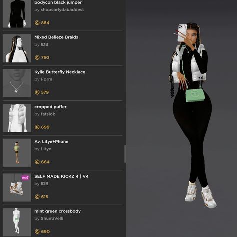 Imvu Outfits Ideas Baddie With Names, Imvu Baddies Outfits, Outfits Ideas Baddie, Imvu Outfits Ideas Baddie, Outfits With Names, Imvu Outfits Ideas, Imvu Fits, Baddies Outfits, Imvu Avi