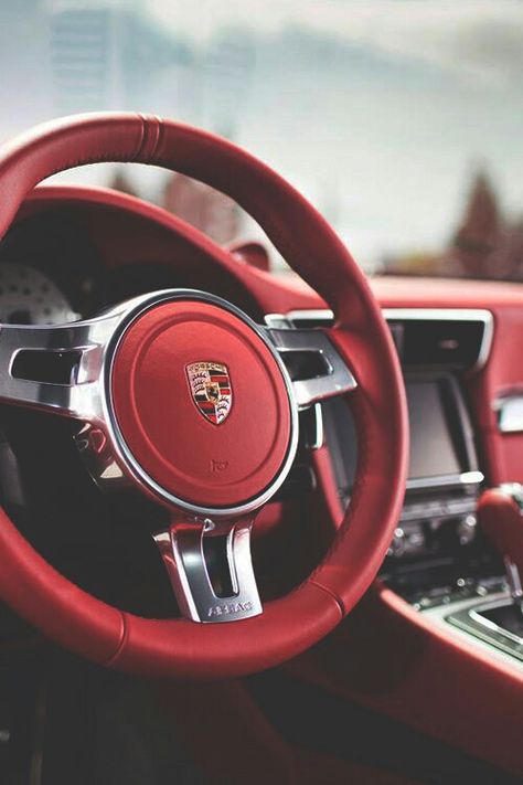 Yes Cars Inside, Best Car Interior, Red Porsche, Porsche 912, Porsche Sports Car, Porsche 991, Porsche Gt3, Porsche Carrera, Super Luxury Cars