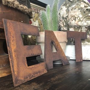 House Accessories | Decorative Home Decor | notonthehighstreet.com Metal Alphabet Letters, Metal Letter Signs, Sideboard Dresser, Metal Alphabet, Home Bar Signs, Vintage Wedding Signs, Office Vintage, Shop Signage, Trendy Items