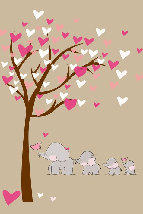 phone case on Behance Elephant Family Drawing, Iphone Spring Wallpaper, Baby Elephant Drawing, Elephant Nursery Art, Elephant Wallpaper, Motherhood Quotes, Elephant Illustration, Easter Wallpaper, Elephant Drawing