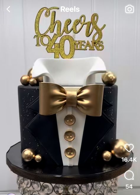 50 Years Birthday Cake, Fancy Tuxedo, Male Cakes, Nyc Cake, Birthday Celebration Decorations, Tuxedo Cake, 70th Birthday Cake, Book Cake, Birthday Cakes For Men