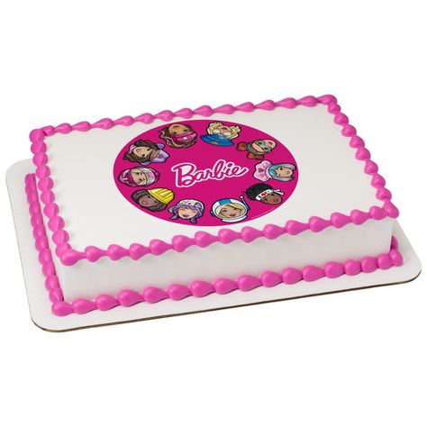 Barbie™ She Does It All Edible Image Cake Topper, Barbie Birthday Cake, Make A Cake, Cake Kit, Edible Cupcake Toppers, Cake And Cupcakes, Birthday Places, Icing Sheets, Edible Ink