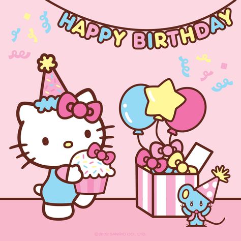 Artbox Cafe, Friends Cafe, Hello Kitty Wallpaper Hd, Hello Kitty Birthday Party, Arts And Crafts For Teens, Cute Happy Birthday, Friend Birthday Quotes, Hello Kitty Themes, Birthday Wallpaper