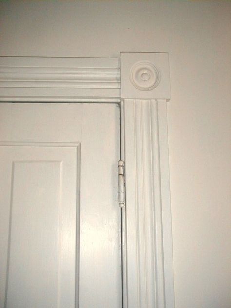 Victorian Interior Doors, Interior Millwork, Replace Exterior Door, Exterior Door Trim, Farmhouse Victorian, Interior Window Trim, Victorian Windows, Folk Victorian, Door Coverings