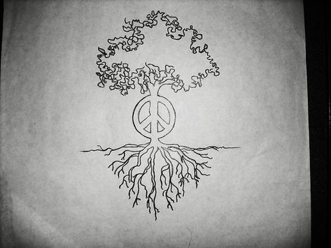 that would be perfect for my first tat Hippie Tats, Hippie Tattoos, Peace Sign Tattoos, Peace Tree, Peace Tattoos, Egyptian Tattoo Sleeve, Hippie Tattoo, Birthday Tattoo, Peace Sign Art