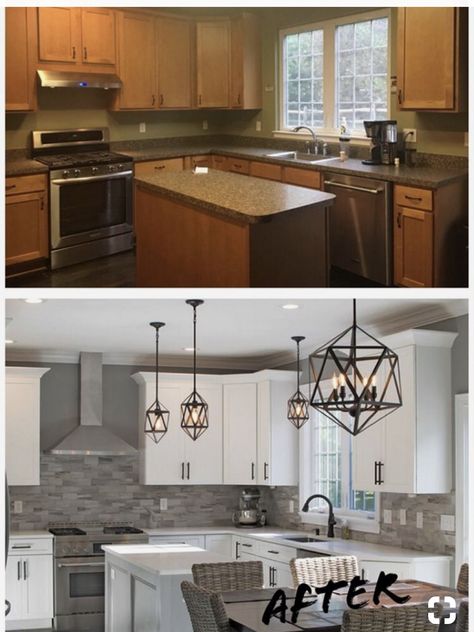 Kitchen Remodel Ideas Before And After, Kitchen Diy Ideas, Kitchen Remodel On A Budget, Remodel On A Budget, New Kitchen Cabinets, Kitchen Cabinets Makeover, Galley Kitchen, Kitchen Pictures, After Pictures