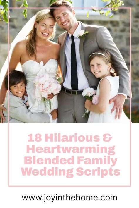 Discover the magic of unity with our compilation of 18 Blended Family Wedding Scripts. These lovingly curated scripts celebrate love and togetherness, perfect for crafting unforgettable moments on your special day. Every script is a testament to the beauty of uniquely blended love stories. Immerse in the joy of a blended family wedding. Blended Family Vows, Blending Family Wedding Vows, Blended Wedding Ideas, Wedding Blended Family Ideas, Wedding Vows Blended Family, Blended Family Unity Ceremony Ideas, Wedding Script For Blended Family, Blending Family Wedding Ideas Unity Ceremony, Officiant Wedding Script Blended Family