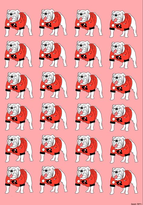 Georgia Bulldogs Background, Uga Bulldog Art, Uga Bulldogs Wallpaper, Uga Aesthetic Wallpaper, University Of Georgia Wallpaper, University Of Georgia Art, Ga Bulldogs Wallpaper, Cute Georgia Bulldogs Wallpaper, Uga Wallpapers