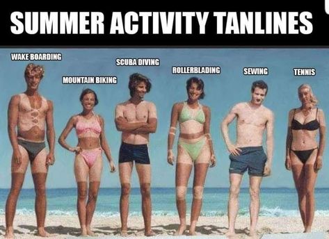 Funny Sunburn, Tan Salon, Scuba Diving Quotes, Tanning Tips, Bill Cosby, Summer Tanning, Water Skiing, Memes Humor, Dota 2