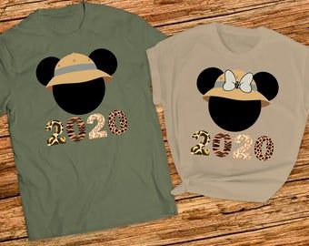 Safari Couple, Friends Clothes, Disney Animal Kingdom, Disney Honeymoon, Disney Family Vacation Shirts, Animal Kingdom Shirts, Disney Cars Party, Disney Couple Shirts, Mickey Safari