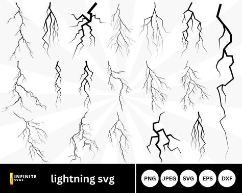 Lightning Drawing Tutorial, Lightning Bolt Illustration, Lightning Bolt Drawing, Vector Lightning, How To Draw Lightning, Lightning Art, Electric Bolt, Thunder Bolt, Lightning Bolt Design