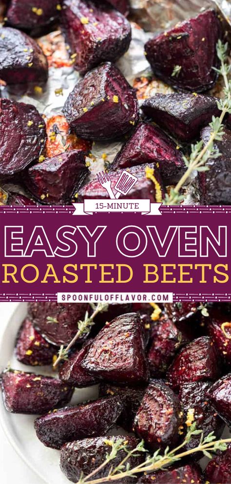 Roasted Canned Beets, Beets Roasted Recipes, Roasted Beets For Salad, Beets As A Side Dish, Oven Roasted Beats, Beets For Thanksgiving, Easy Roasted Beets Recipe, Oven Roasted Beets Recipes, Best Roasted Beets Recipe