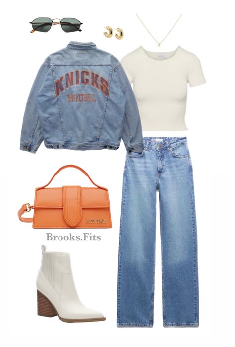 #fashion #style #outfits #ootd #outfitideas #ootdfashion #knicks #newyork Knicks Outfit Women, Knicks Game Outfit Women, Knicks Game Outfit, Courtside Outfit, Nba Game Outfit Woman, Nba Game Outfit, Knicks Outfit, Mlb Wife, Knicks Game