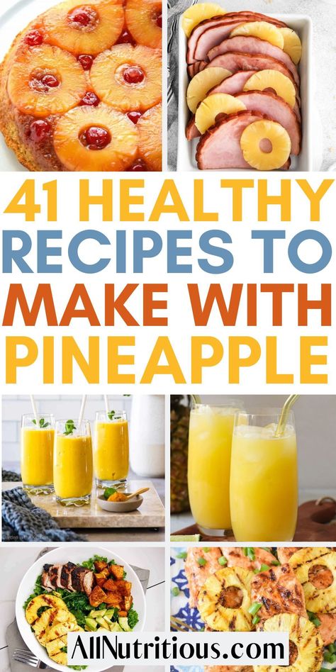 Explore the best food and drink with pineapple. Discover surprisingly healthy meal ideas and easy dessert recipes for a crowd that will keep your taste buds dancing. Snacks With Pineapple, Easy Pineapple Recipes, Recipes Using Fresh Pineapple, Tropical Meals, Dinner Pineapple, Orgeat Recipe, Pineapple Recipes Healthy, Recipes With Pineapple, Fresh Pineapple Recipes