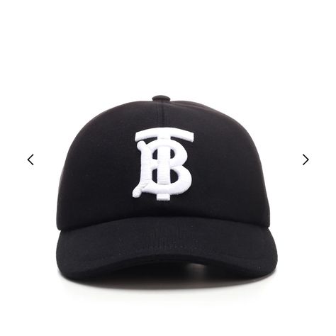 New With Tag Burberry Black Tb Baseball Cap Size M Or Xl Black Cotton Fabric Made In Italy Adjust Strap At Backface Burberry Monogram, Investment Bags, Riccardo Tisci, Burberry Black, Burberry Accessories, Burberry Hat, Embroidered Baseball, Embroidered Baseball Caps, Diaper Backpack