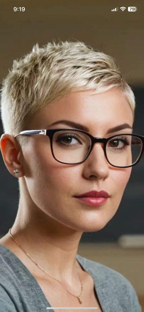 Extra Short Pixie Haircut, Pixie Haircut 2024 Trends Women, Super Short Pixie Hair, Ultra Short Pixie Haircut, Very Short Blonde Hair, Short Edgy Pixie Haircut, Masculine Hairstyles For Women, Super Short Pixie Shaved Sides, Growing Out A Buzzcut Women