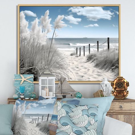 Canvas beach painting