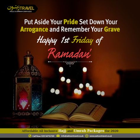 We never know which day is our last day in this world. So, it’s better to utilize every moment of the blessed month of Ramadan to make our Akhirah a better place. Have a blessed 1st Jummah of Ramadan. #Muslims #Hajj2020 #Islam #RamadanKareem #Blessings #Pride #Umrah2020 #Zaitoontravel 1st Jummah Of Ramadan, Jummah Reminder, Friday Reminder, Jumuah Mubarak, Attitude Status Girls, Month Of Ramadan, Ramadan Quotes, Attitude Status, Ramadan Kareem