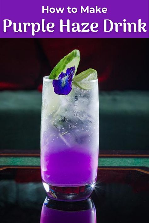 Purple Vodka Drinks, Easy Purple Cocktails, Color Party Ideas For Adults Purple, Purple Cocktail Recipes, Purple Mixed Drinks Alcohol, Purple Mock Tails, Purple Cocktails Recipe, Purple Cocktail Drinks, Dnd Cocktails