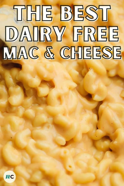 Made without any milk or nuts, this Dairy Free Mac and Cheese always turns out creamy and rich! Try it for a delicious and vegan family-friendly weeknight dinner that’s ready in under 30 minutes. Lactose Free Mac And Cheese, Dairy Free Mac N Cheese, Dairy Free Thanksgiving Recipes, Gluten Free Dairy Free Recipes Dinner, Dairy Free Mac And Cheese, Non Dairy Cheese, Gluten Free Mac And Cheese, Dairy Free Cooking, Dairy Free Recipes Dinner