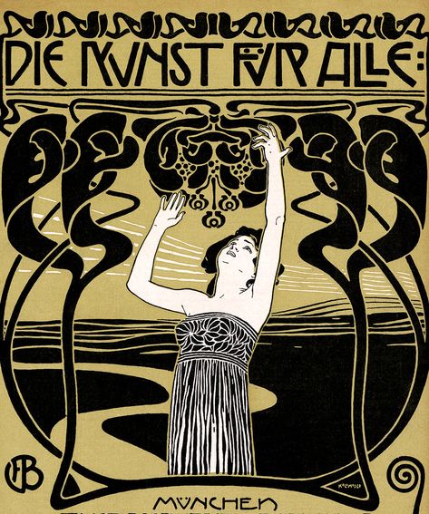 MOSER, Koloman. De Kunst fur alle. | Halloween HJB | Flickr Art Nouveau Graphic Design, Koloman Moser, Aubrey Beardsley, Art Nouveau Illustration, Art Nouveau Poster, Deco Poster, Art Nouveau Design, Gustav Klimt, Design Graphique