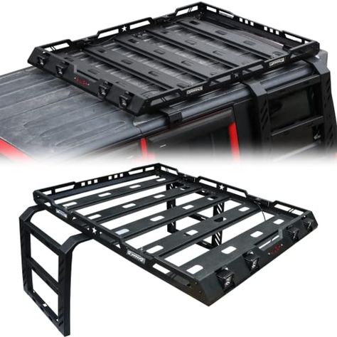 Jeep Wrangler Designs, Jeep Wrangler Roof Rack, Roof Rack Ideas Off Road, Jeep Wrangler Accessories Ideas, Truck Canopy Camping, Jeep Jk Accessories, Jeep Wrangler Jk Accessories, Jeep Builds, Jeep Wrangler Mods