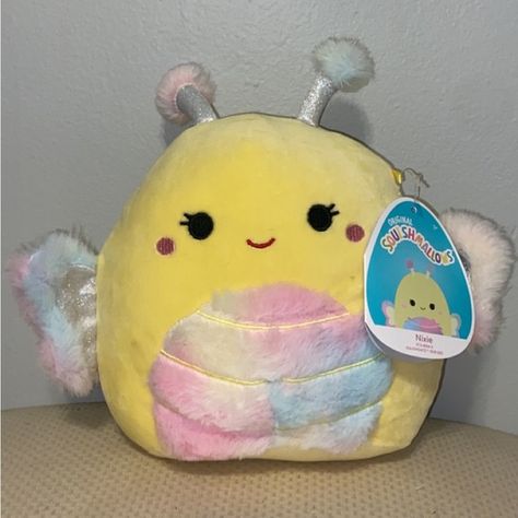 8 Inch Nixie Bee Squishmallow Bee Squishmallow, Sea Cow, Bee, Christmas Ornaments, Closet, Pins, Quick Saves