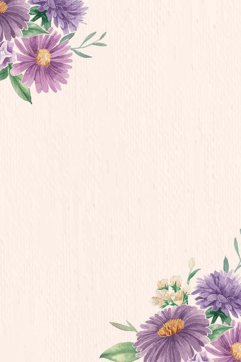 Download premium vector of Purple flowers pattern on beige background vector by Tang about violet flowers, Violet wedding invitation, Purple invitation card, purple spring flowers wallpaper, and background violet 937042 Background Violet, Wedding Invitation Purple, Purple Spring Flowers, Spring Flowers Wallpaper, Purple Invitations, Violet Wedding, Purple Flowers Wallpaper, Wedding Invitation Background, Watercolour Texture Background